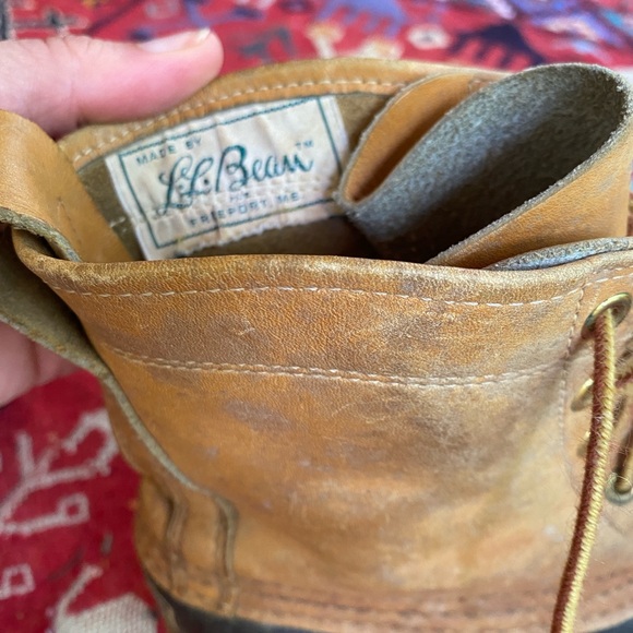 Rare Vintage L.L.Bean Leather Rubber Hunting Boot - Picture 4 of 6